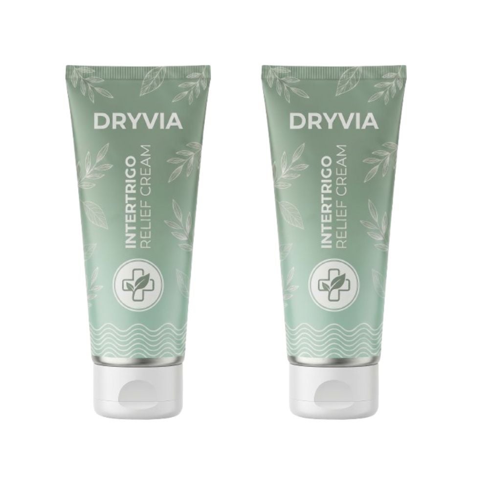 Dryvia Intertrigo Relief Cream treats 99% of skin fold rashes from the first application