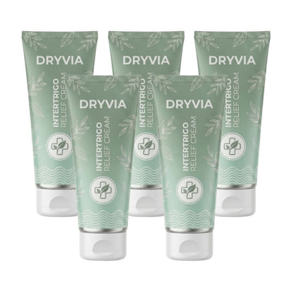 Dryvia Intertrigo Relief Cream treats 99% of skin fold rashes from the first application