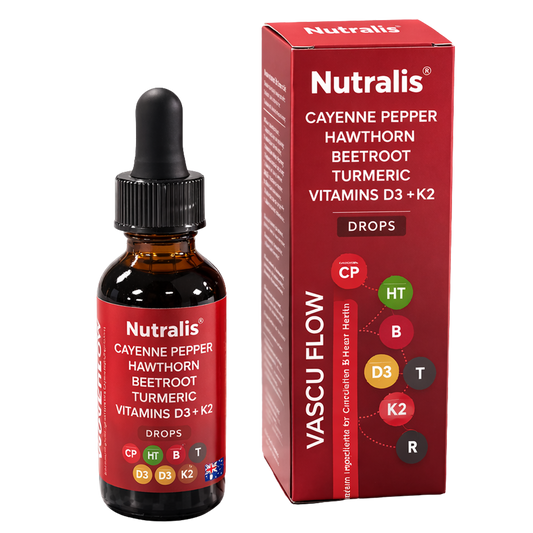 Nutralis Vascu-Flow™ | Naturally developed formula with selected nutrients for cardiovascular function – ideal for an active everyday life.