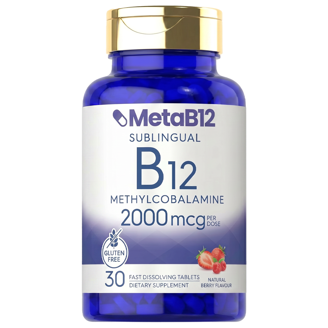 MetaB12 | The only B12 that completely bypasses your intestines — it melts under your tongue and enters your bloodstream directly.