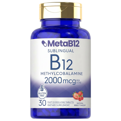 MetaB12 | The only B12 that completely bypasses your intestines — it melts under your tongue and enters your bloodstream directly.