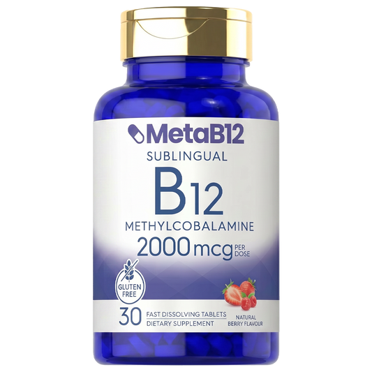 MetaB12 | The only B12 that completely bypasses your intestines — it melts under your tongue and enters your bloodstream directly.
