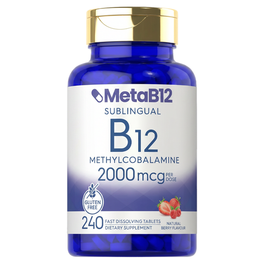 MetaB12 | The only B12 that completely bypasses your intestines — it melts under your tongue and enters your bloodstream directly.