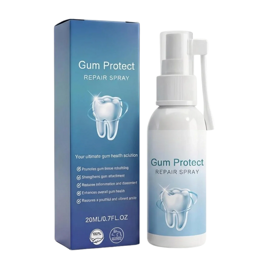 GumSpray™ revitalizes gums and helps whiten teeth within the first week.
