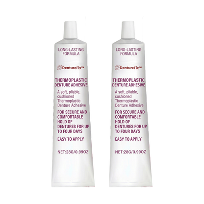 DentureFix™ Adhesive Gel and Denture Fixer | Secures 95% of dentures and prevents irritation, giving you a worry-free smile in just 7 days