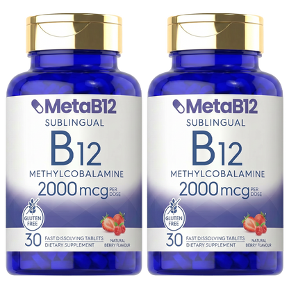 MetaB12 | The only B12 that completely bypasses your intestines — it melts under your tongue and enters your bloodstream directly.