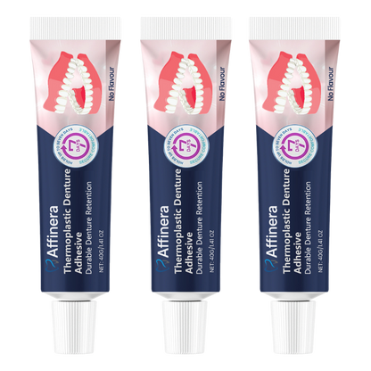 Affinera™ Denture Adhesive | Secure attachment without daily bonding for 3 days