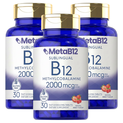 MetaB12 | The only B12 that completely bypasses your intestines — it melts under your tongue and enters your bloodstream directly.