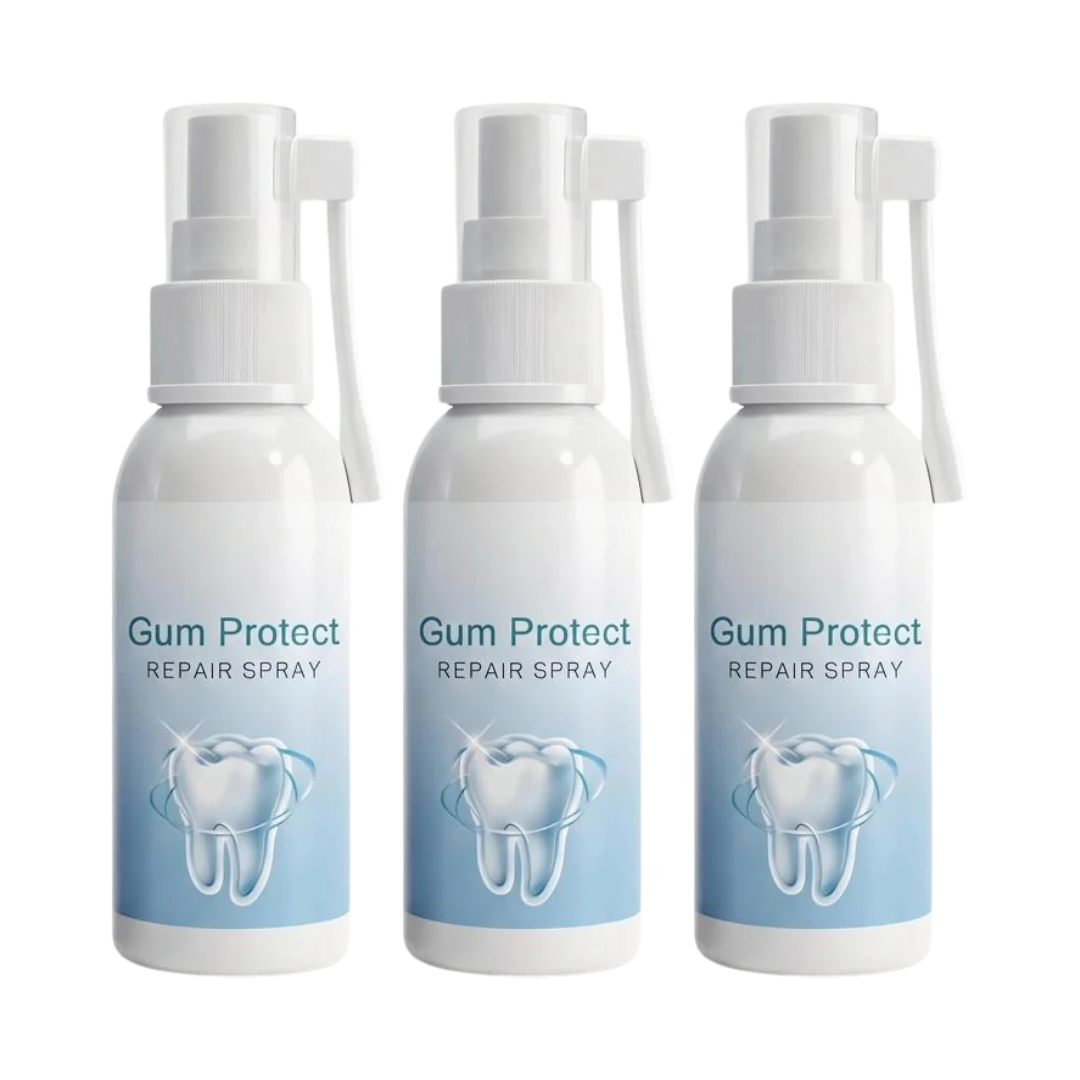 GumSpray™ revitalizes gums and helps whiten teeth within the first week.