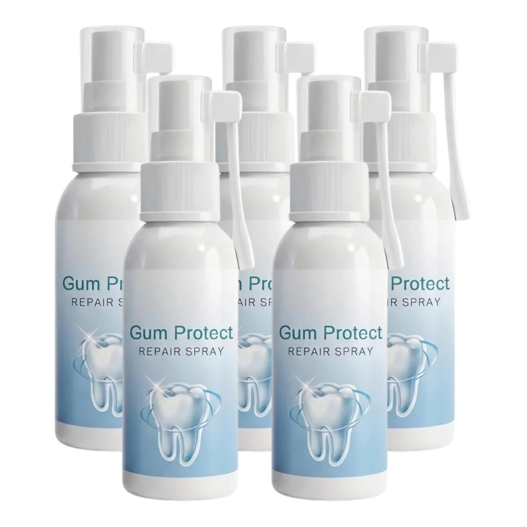 GumSpray™ revitalizes gums and helps whiten teeth within the first week.