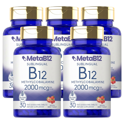MetaB12 | The only B12 that completely bypasses your intestines — it melts under your tongue and enters your bloodstream directly.