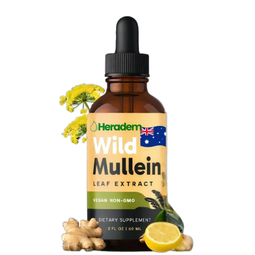 Heradem™ Mullein Lung Drops | Removes 87% of mucus in the lungs in 5 days – breathe freely and effortlessly again