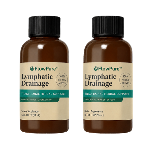 FlowPure™ lymph drainage drops | natural support against fluid retention in the face, stomach and legs